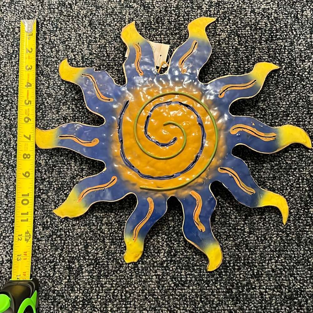 Decorative wall piece easy to hang never been used